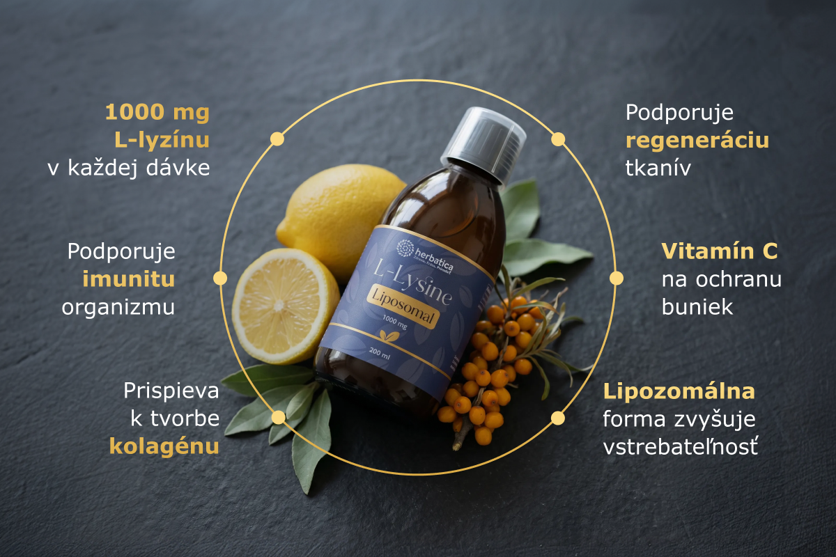 Lipozomálny L‑Lyzín - 200 ml - Herbatica